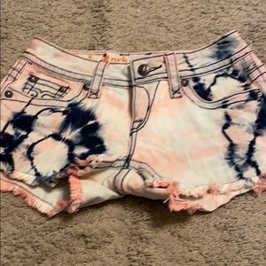 Tide dye Rock Revival Shorts